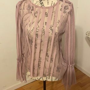 Rose see thru top size large.